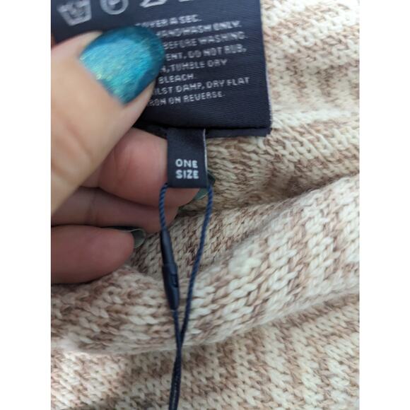 Aran Woollen Mills Heritage Herringbone Wool Poncho Cape Made in Ireland NWT OS - Picture 9 of 10